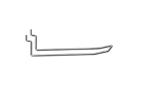 Boardhaak dubbel, 100mm 3,0mm glans verzinkt