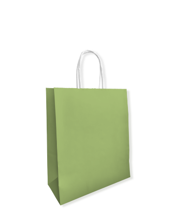groene kraft tas, papieren tas, draagtas