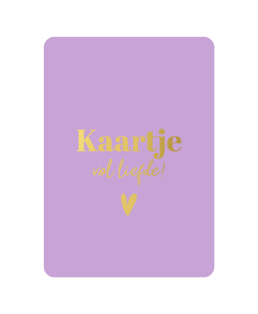 A6 wenskaart 'Kaartje vol liefde', set van 10 stuks, ansichtkaart