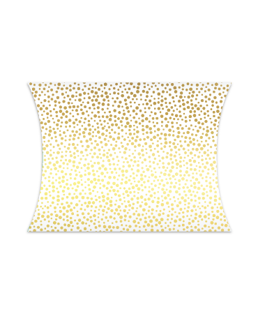 Witte cadeauverpakking met gouden stippen – chique en stijlvol