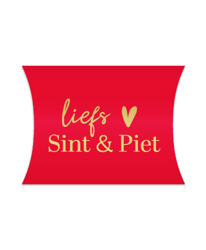 KP® Gondeldoosjes - Liefs Sint & Piet  - 25 stuks Rood gondeldoosje met “Liefs Sint & Piet” – Sinterklaasverpakking