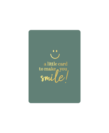 Cadeaukaartje A little card to make you smile - A7 Kaartje