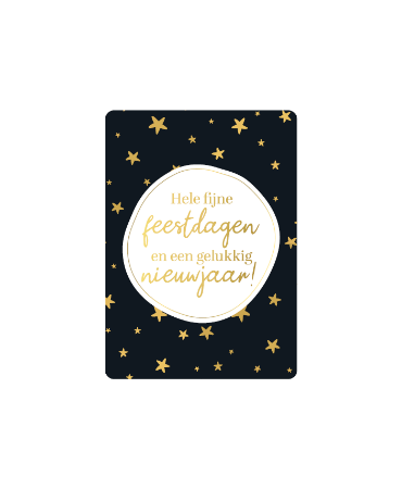 Cadeaukaartje A7 Hele fijne dagen en goed nieuwjaar - Kerstkaartje 