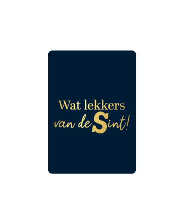 Cadeaukaartje A7 Wat lekkers van de Sint - Sinterklaas kaartje 