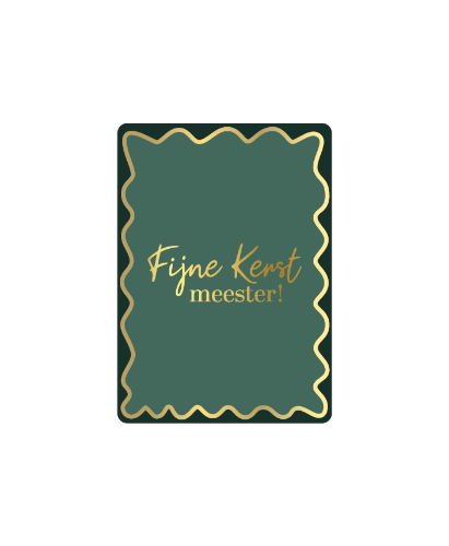 KP® Cadeaukaartjes A7 - Fijne kerst meester, 25st Cadeaukaartje A7 Fijne kerst meester - Kaartje meester