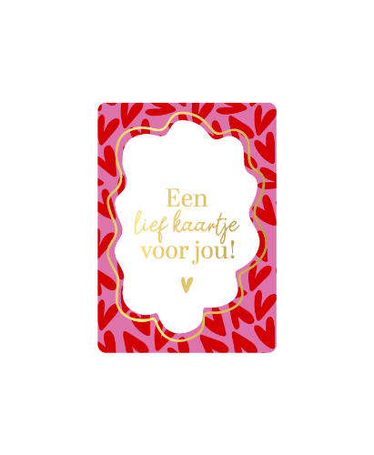 KP® Cadeaukaartjes A7 - Een lief kaartje voor jou, 25st Cadeaukaartje A7 Een lief kaartje voor jou - Kleine kaartjes