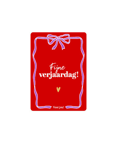 KP® Cadeaukaartjes A7 - Fijne verjaardag voor jou, 25st Cadeaukaartje A7 Fijne verjaardag voor jou - Verjaardagskaartje