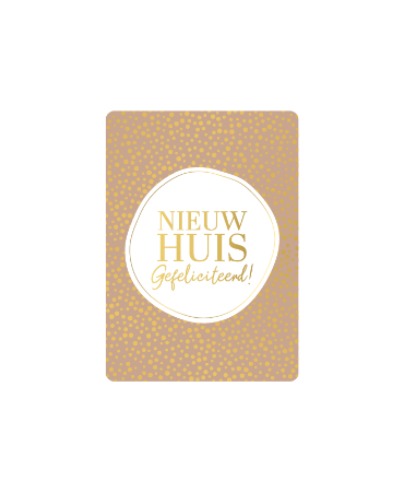 Cadeaukaartje A7 Nieuw huis gefeliciteerd - Nieuwe woning kaartje