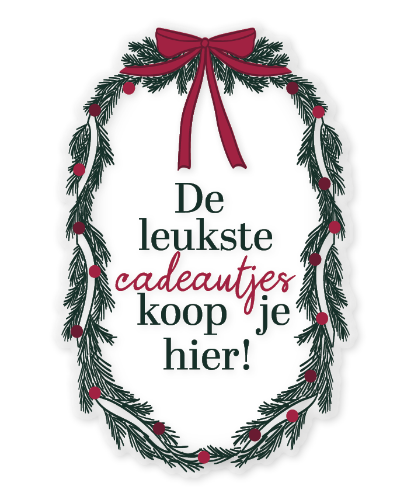 KP® Raamsticker 40x60cm - De leukste cadeautjes koop je hier! - Transparant 'De leukste cadeautjes koop je hier' Kerst raamsticker - uitnodigende boodschap voor cadeauwinkels