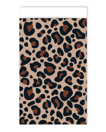 Luipaardprint cadeauzakje - Trendy panterprint - 17x25cm