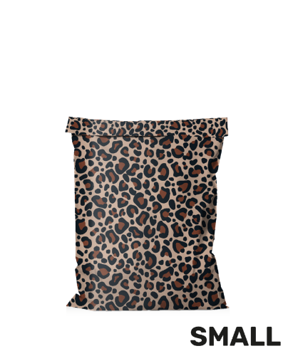 KP® Verzendzakken - Leopard 250x330+70mm 50stuks Panterprint webshopverpakking - verzendzak 25x33+7cm