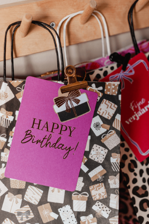 A6 verjaardagskaart 'Happy birthday', set van 10 stuks