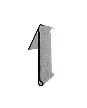 Transparante zelfklevende etikethouder 999 × 26 mm – bodemstrip met leeshoek – 50st
