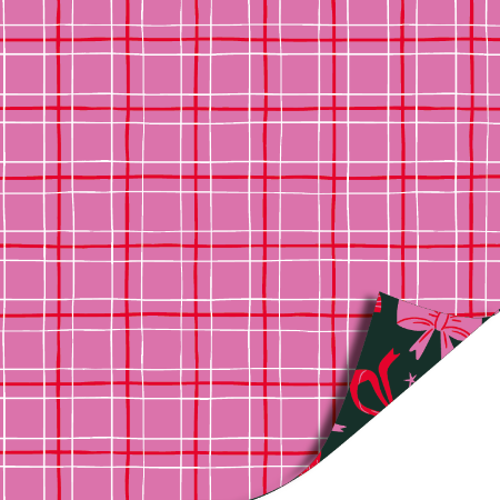 Afbeeldingen van KP® Cadeaupapier 30cm 100m - Christmas bows