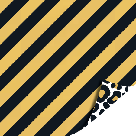 Afbeeldingen van KP® Cadeaupapier 30cm 100m - Leopard white/gold