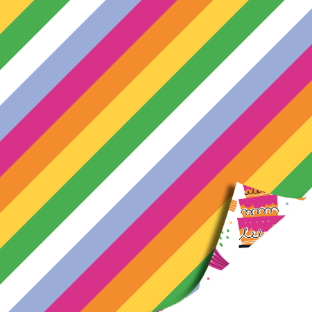 Afbeeldingen van KP® Cadeaupapier 50cm 100m - Birthday doodles