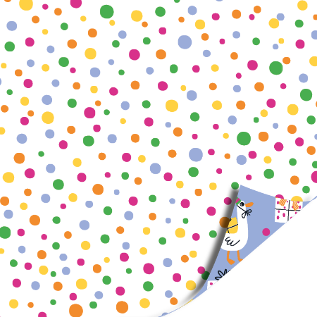 Afbeeldingen van KP® Cadeaupapier 30cm 100m - Party time