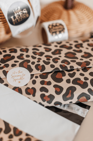 Kerststicker ‘Season to sparkle’ – 4 varianten – D40mm - Feestdagen