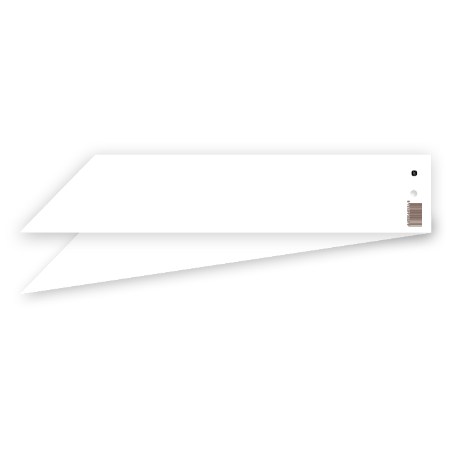 Achterzijde rouwlabel 288x55mm 'Een laatste groet' met roze roos