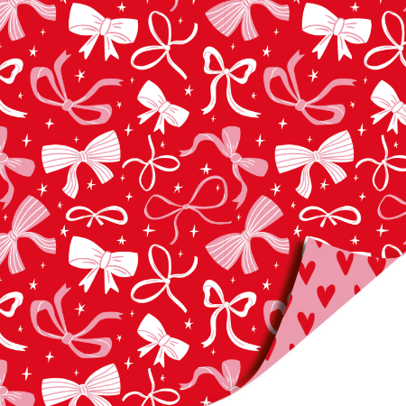 Afbeeldingen van KP® Cadeaupapier 30cm 100m - Lovely bows