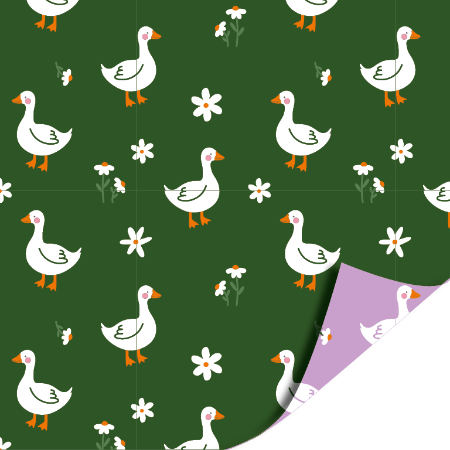 Afbeeldingen van KP® Cadeaupapier 30cm 100m - Little Goose