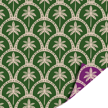 Afbeeldingen van KP® Cadeaupapier 30cm 100m - Tropical Deco