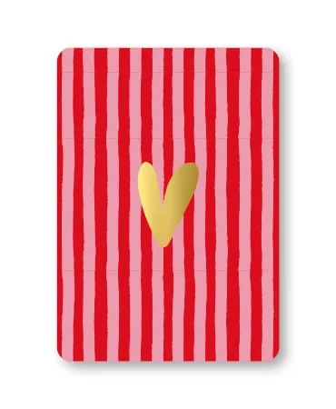 KP® Wenskaarten A6 - Hart goud - 10 stuks