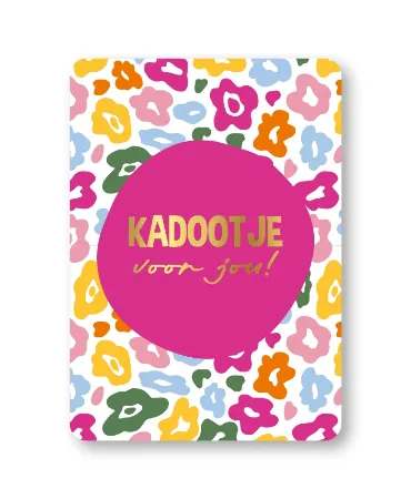 KP® Wenskaarten A6 - Kadootje voor jou (leopard garden) - 10 stuks