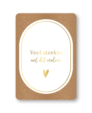 KP® Wenskaarten A6 - Veel sterkte met dit verlies - 10 stuks