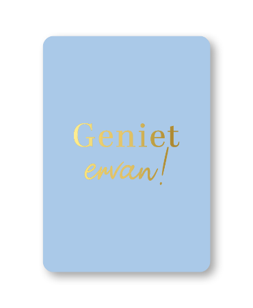 KP® Wenskaarten A6 - Geniet ervan - 10 stuks