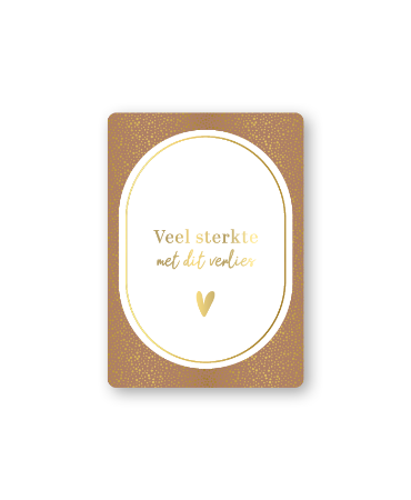 KP® Cadeaukaartjes A7 - Veel sterkte met dit verlies, 25 stuks