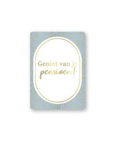 KP® Cadeaukaartjes A7 - Geniet van je pensioen, 25 stuks