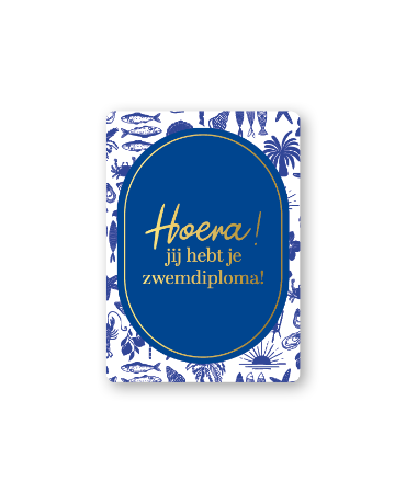 KP® Cadeaukaartjes A7 - Hoera zwemdiploma, 25 stuks