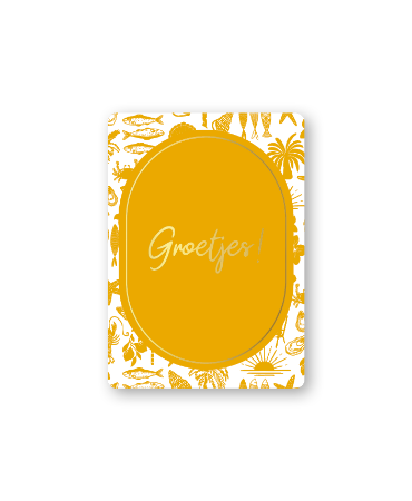KP® Cadeaukaartjes A7 - Groetjes!, 25 stuks