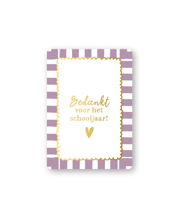 KP® Cadeaukaartjes A7 - Bedankt voor het schooljaar, 25 stuks