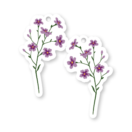 KP® Cadeaulabel - Wildflowers - 47x80mm
