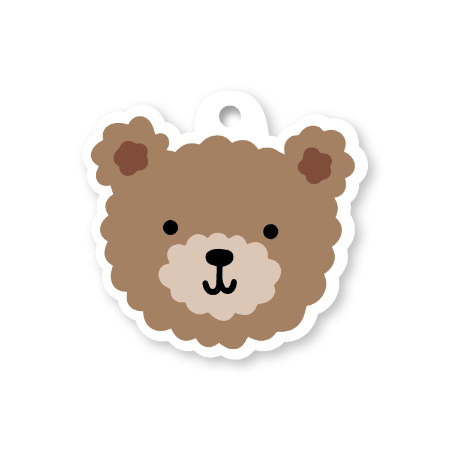 KP® Cadeaulabel - Little Bear - 63x60mm