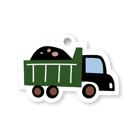 KP® Cadeaulabel - Truck - 62x42mm