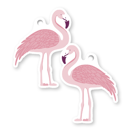 KP® Cadeaulabel - Flamingo - 48x66mm