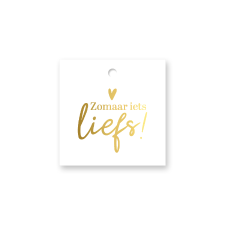 KP® Cadeaulabel - Zomaar iets liefs - 60x60mm