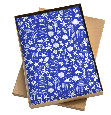 KP® Zijde vloeipapier vellen 50x70cm - Sand & Shells