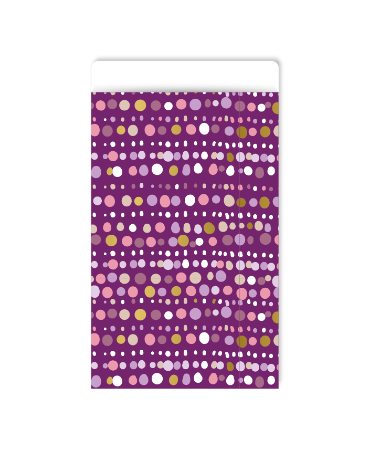 KP® Cadeauzakjes 7x13cm Blooming Bubbles (purple) 250st