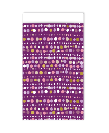 KP® Cadeauzakjes 12x19cm Blooming Bubbles (purple) 250st