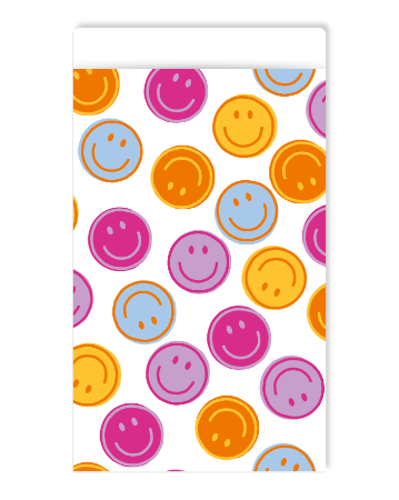 KP® Cadeauzakjes 17x25cm Smileys (pink) 250st