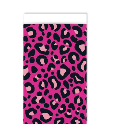 KP® Cadeauzakjes 12x19cm Leopard pink 250st