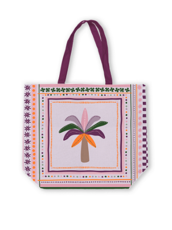 Canvas tas - katoenen tas - bohemian tropic