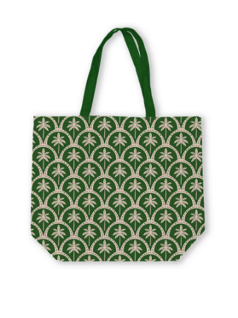 Canvas tas - Tropical Deco (groen) - Katoenen tas