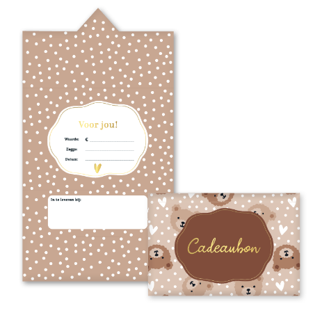 KP® Cadeaubon - Little Bear - 25 stuks