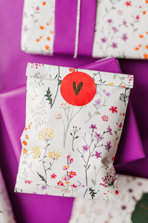 KP® Cadeauzakjes 12x19cm Wildflowers 250st