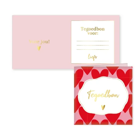 KP® Tegoedbon - Hartjes XL - 10 stuks